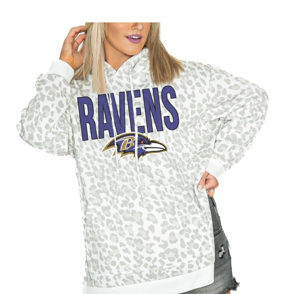Baltimore Ravens Leopard Print Hoodie